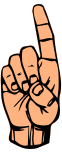ASL letter D