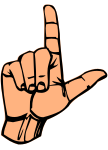 ASL letter L