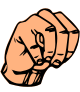 ASL letter M
