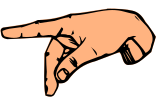 ASL letter P