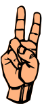 ASL letter V