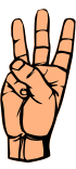 ASL letter W
