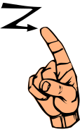 ASL letter Z